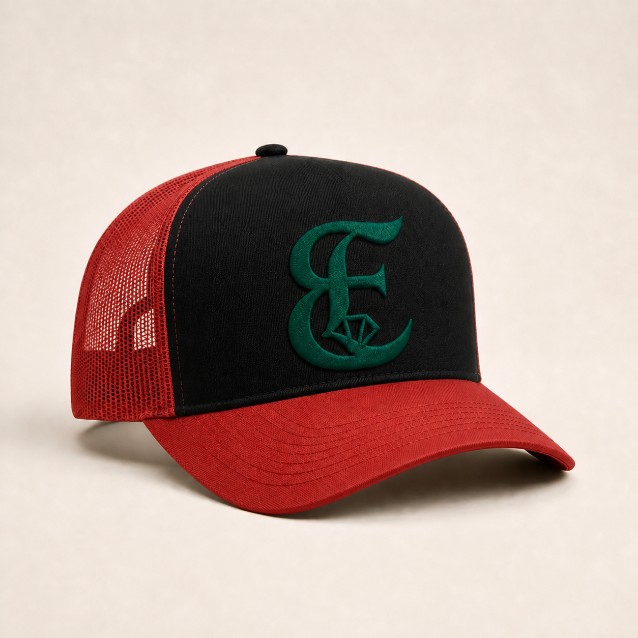 Bone Emerald - E Diamante Verde - Preto Vermelho