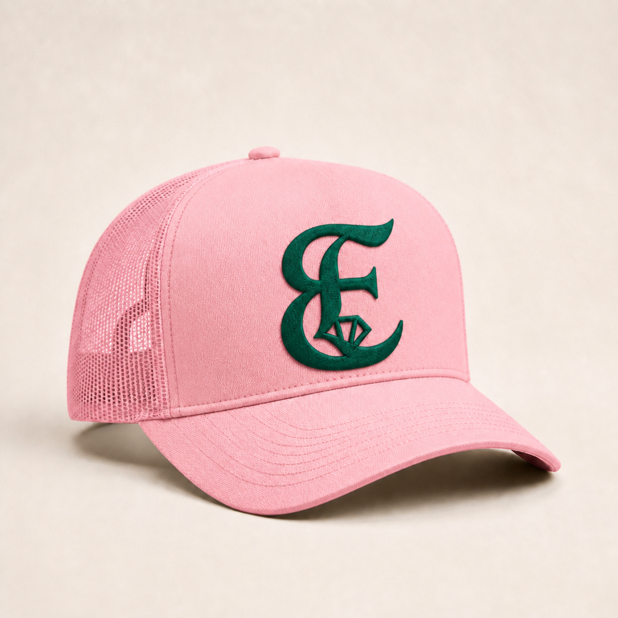 Bone Emerald - E Diamante Verde - Rosa Claro