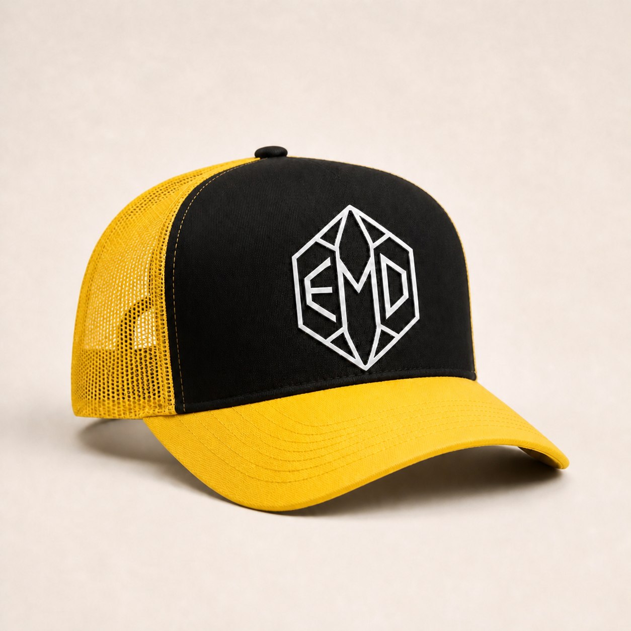 Bone Emerald - EMD Diamante Outline - Preto Amarelo