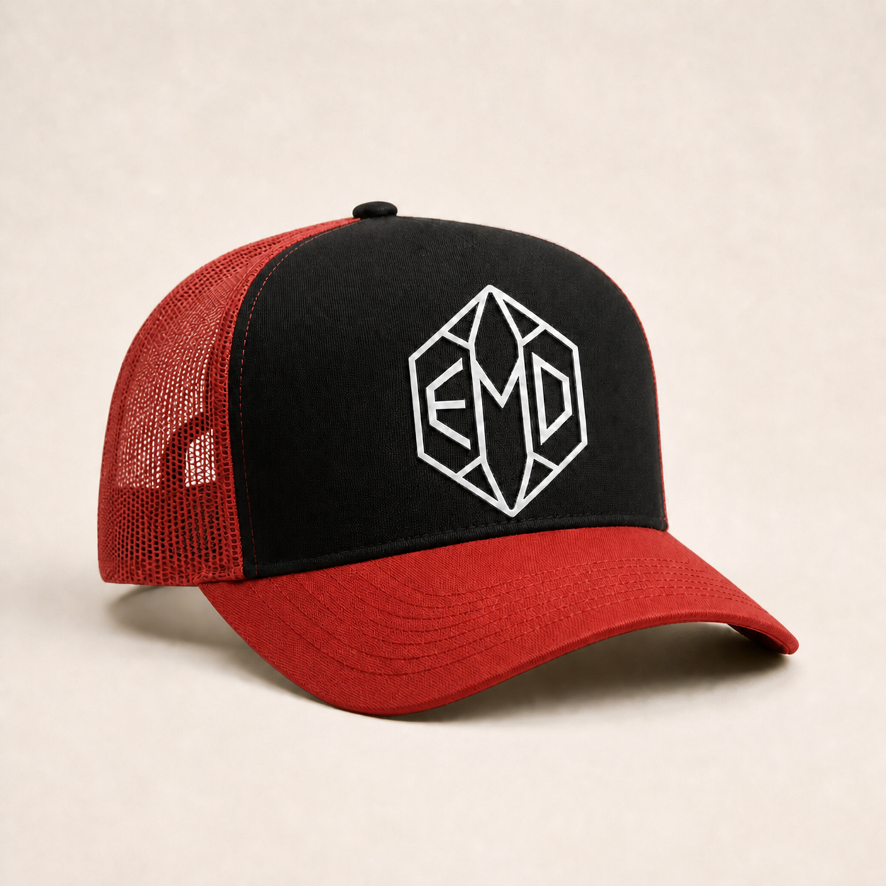 Bone Emerald - EMD Diamante Outline - Preto Vermelho