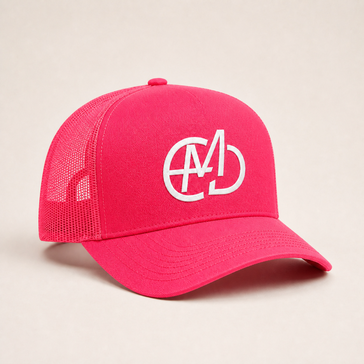 Bone Emerald - EMD Monograma Branco - Rosa Pink