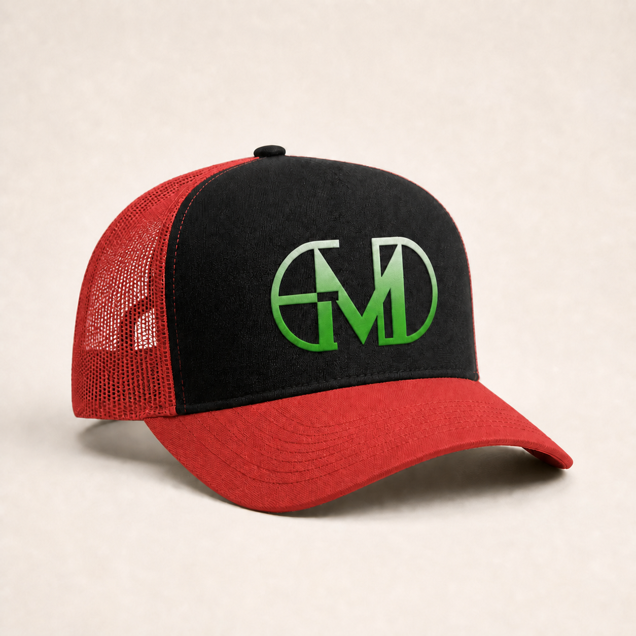 Bone Emerald - EMD Monograma Verde - Preto Vermelho 02