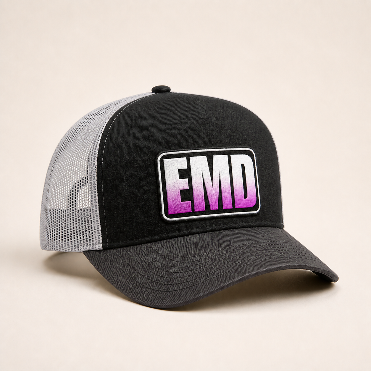 Bone Emerald - EMD Retangulo Gradiente - Preto Cinza