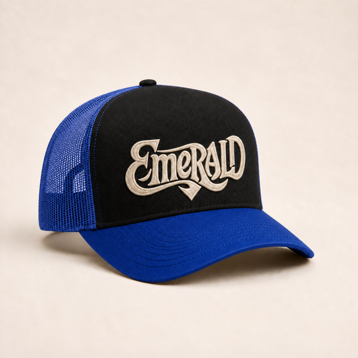 Bone Emerald - Emerald Script Preto 02 - Preto Azul
