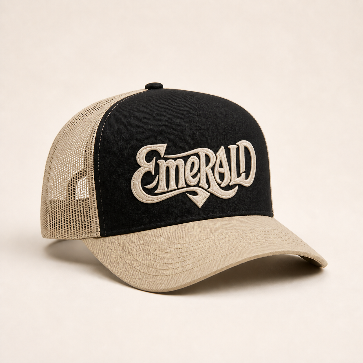 Bone Emerald - Emerald Script Preto 02 - Preto Bege