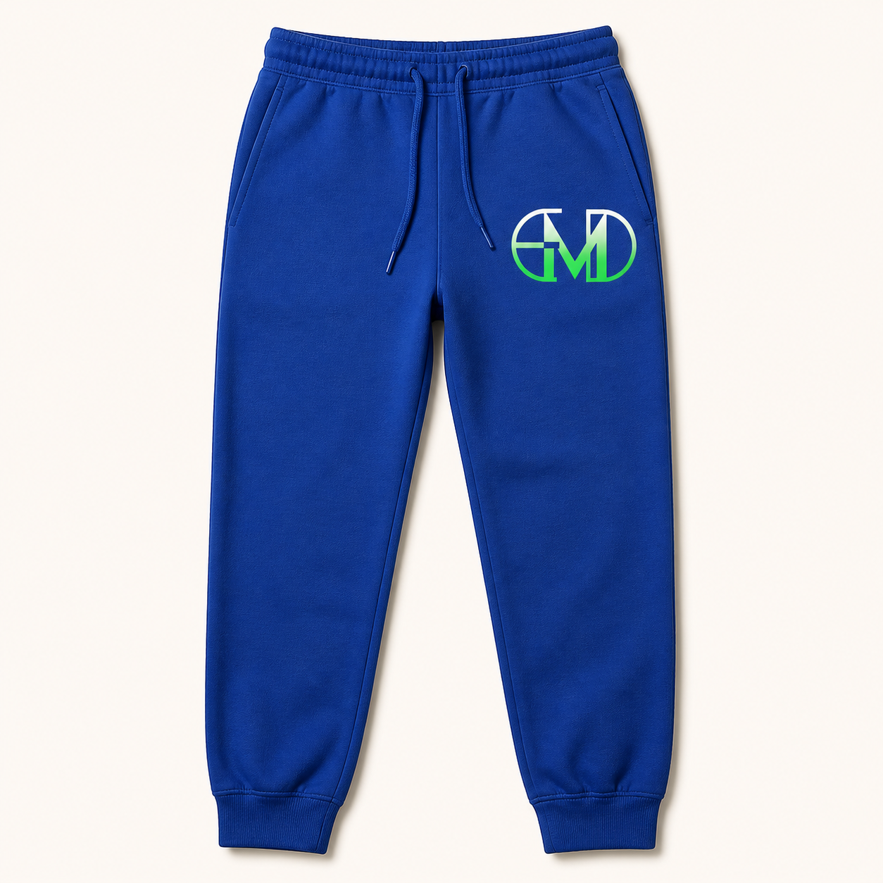 Calca Moletom Emerald - EMD Monograma Verde - Azul