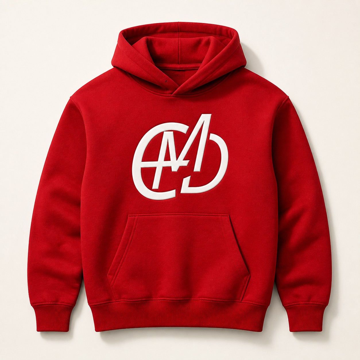 Moletom Emerald - EMD Monograma Branco - Vermelho