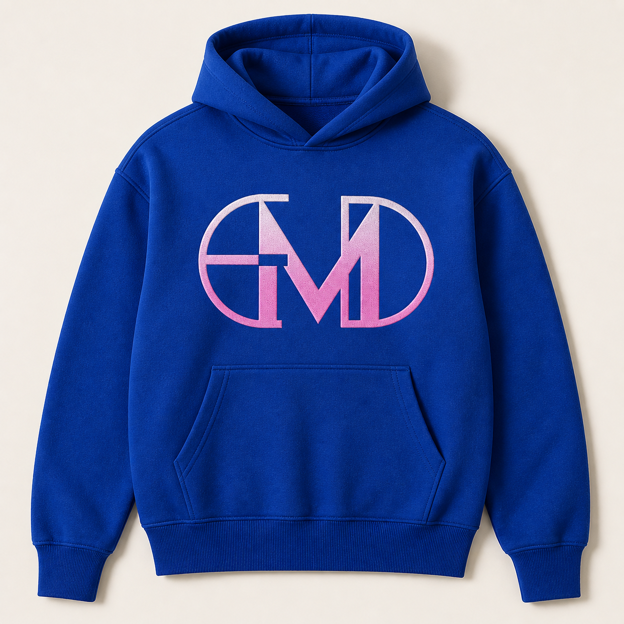 Moletom Emerald - EMD Monograma Rosa - Azul