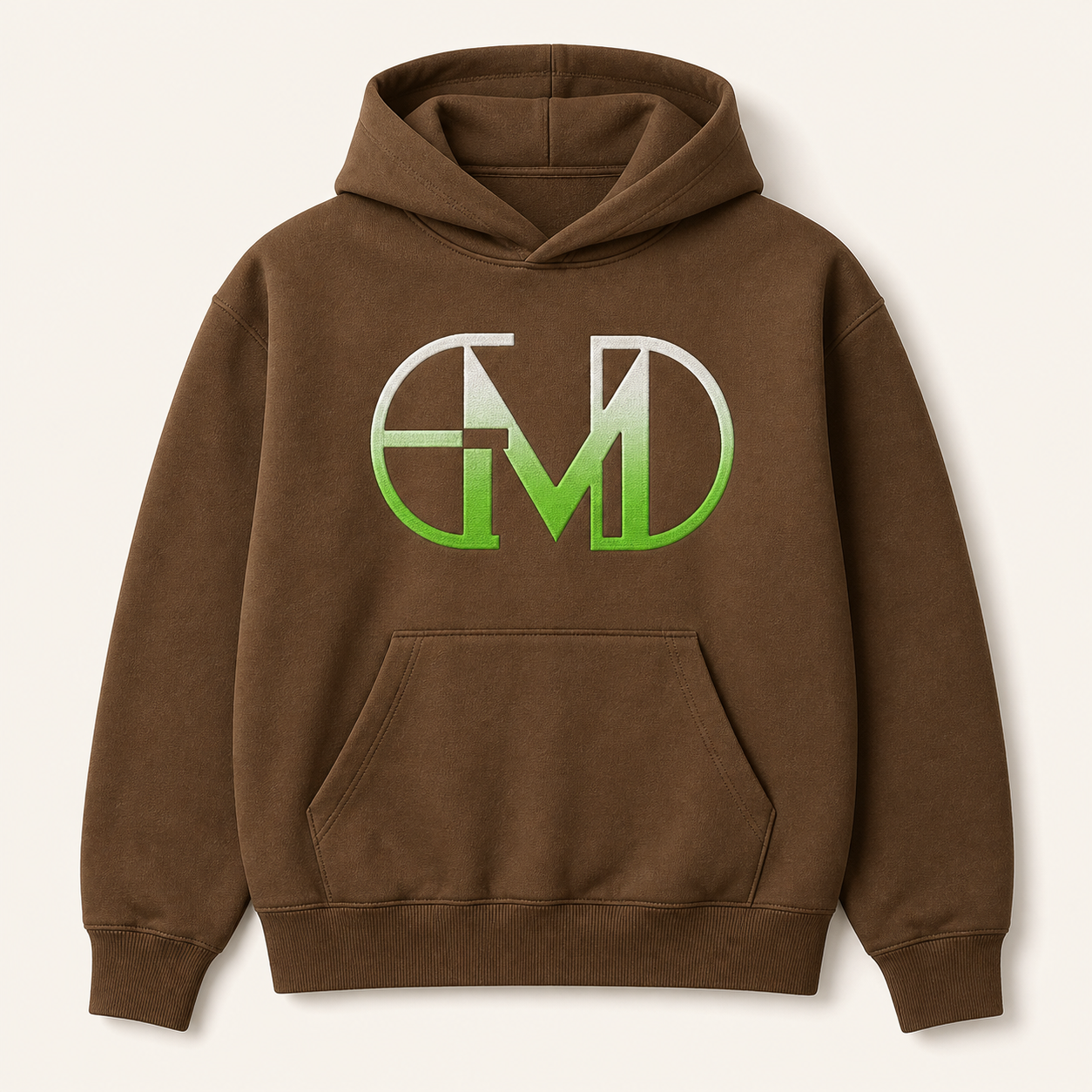 Moletom Emerald - EMD Monograma Verde - Marrom