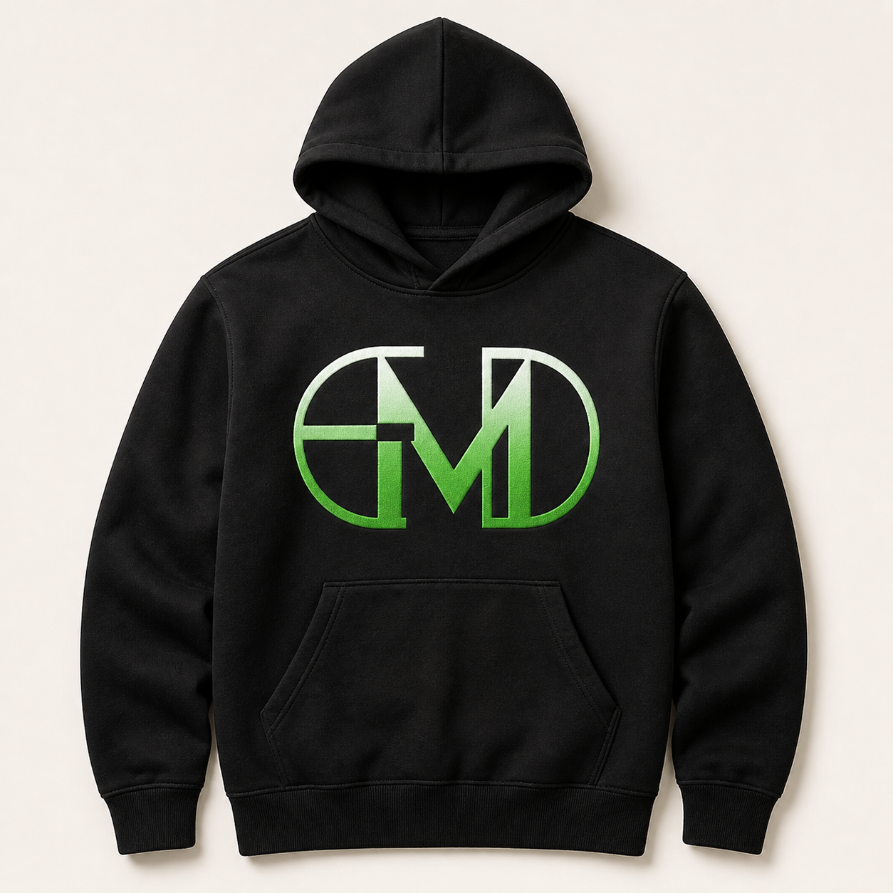 Moletom Emerald - EMD Monograma Verde - Preto