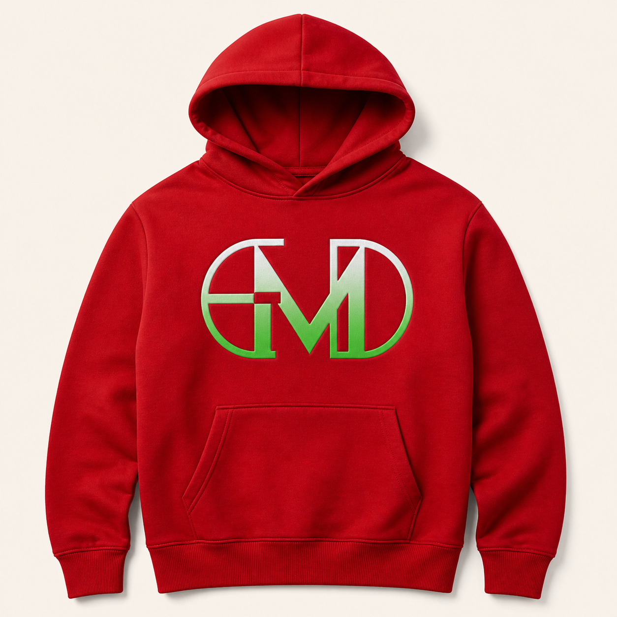 Moletom Emerald - EMD Monograma Verde - Vermelho