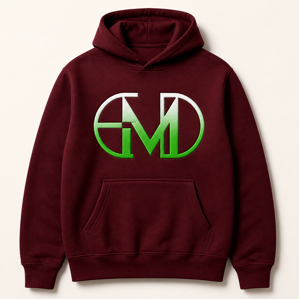 Moletom Emerald - EMD Monograma Verde - Vinho