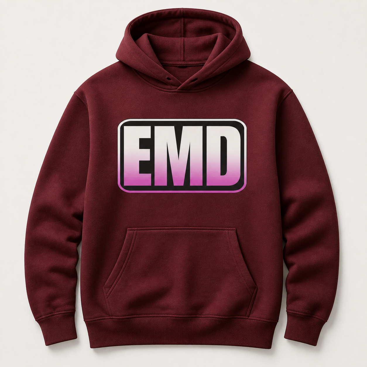 Moletom Emerald - EMD Retangulo Gradiente - Vinho